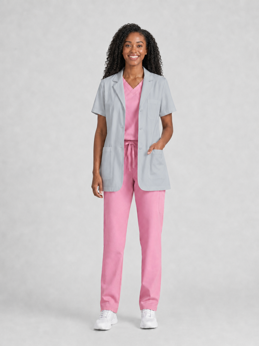 Women's Nuvra Classic Lab Coat - Cotura Light Gray