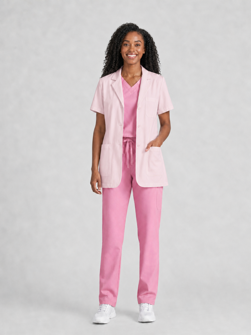 Women's Nuvra Classic Lab Coat - Aegis Coat Pink
