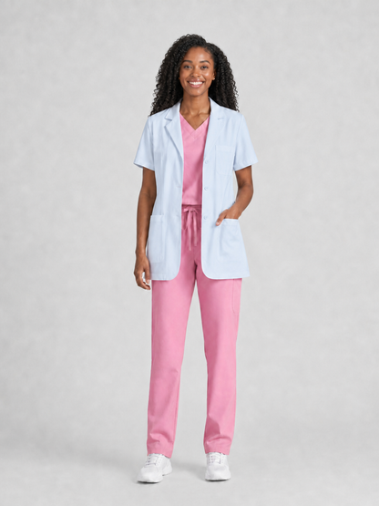 Women's Nuvra Classic Lab Coat - Vela Blue White