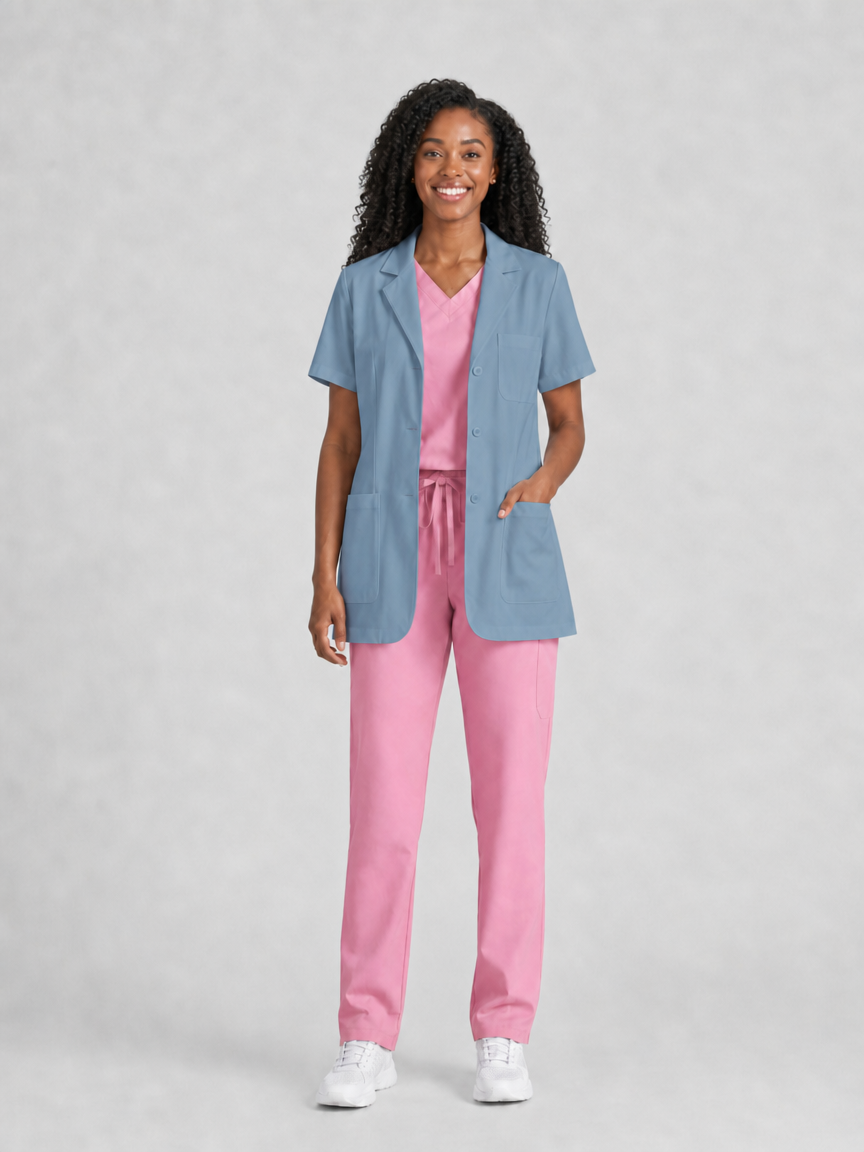 Women's Nuvra Classic Lab Coat - Vela Dark Blue