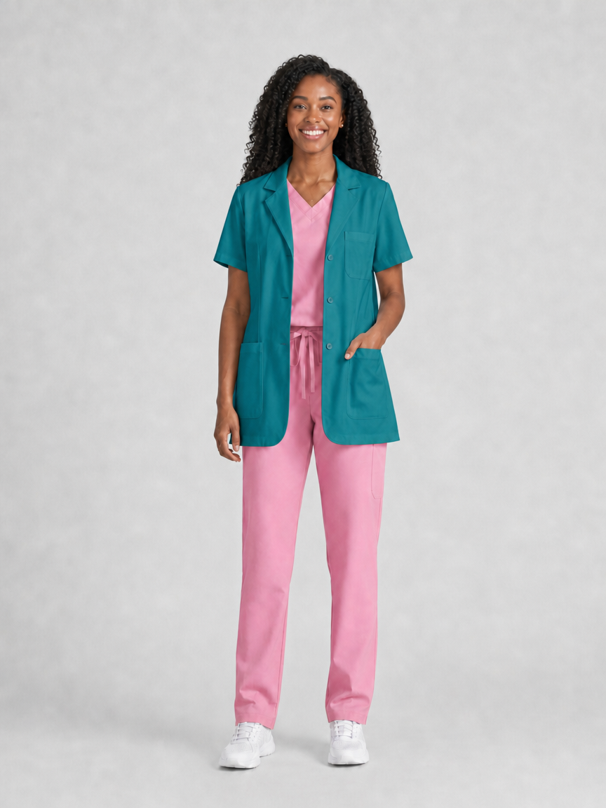 Women's Nuvra Classic Lab Coat - Vela Lake Blue