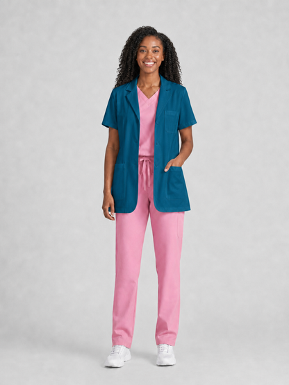 Women's Nuvra Classic Lab Coat - Vela Peacock Blue