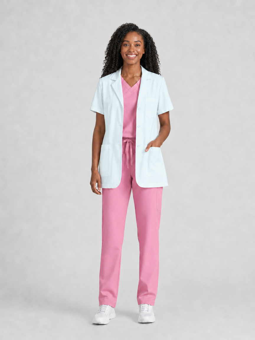 Women's Nuvra Classic Lab Coat - Targa White