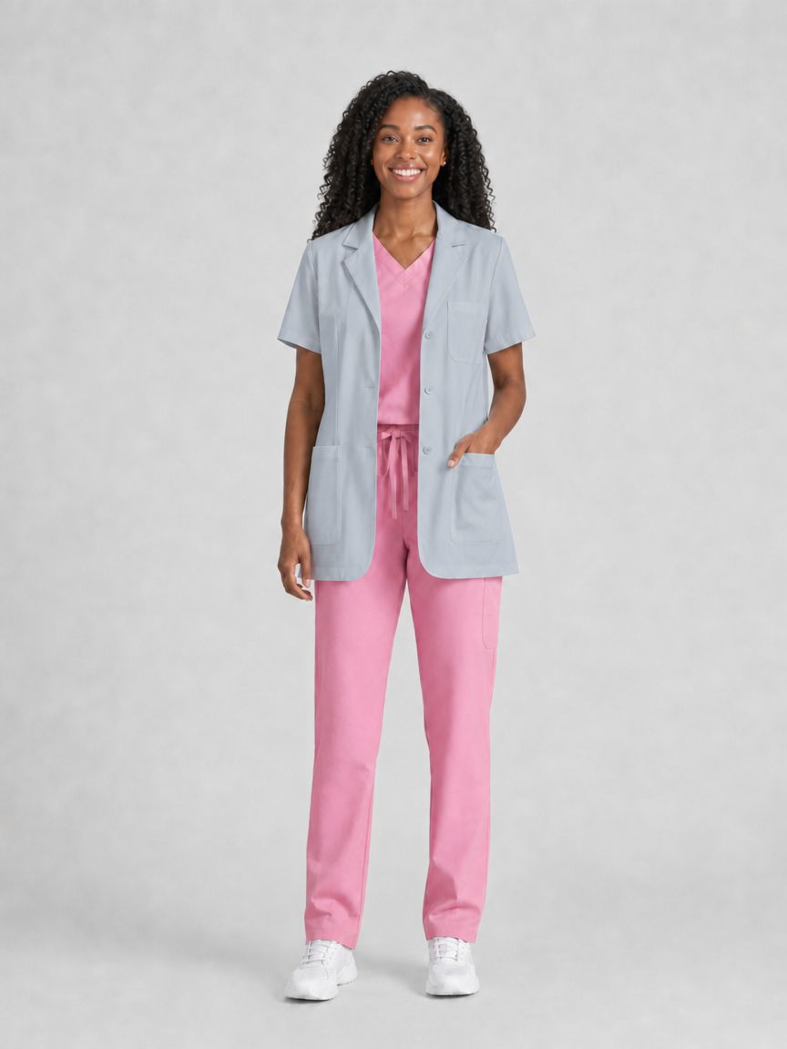 Women's Nuvra Classic Lab Coat - Targa Gray