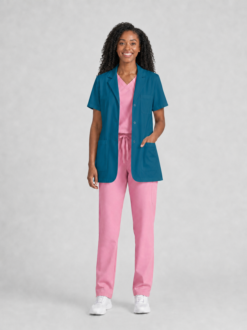Women's Nuvra Classic Lab Coat - Targa Peacock Blue