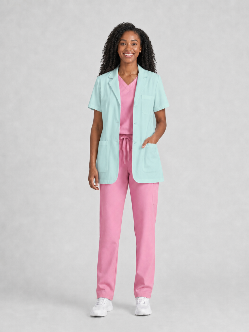 Women's Nuvra Classic Lab Coat - Aegis Coat Aqua Green
