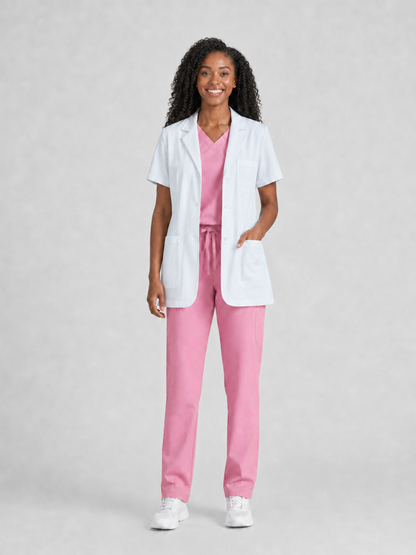 Women's Nuvra Classic Lab Coat - Mova White