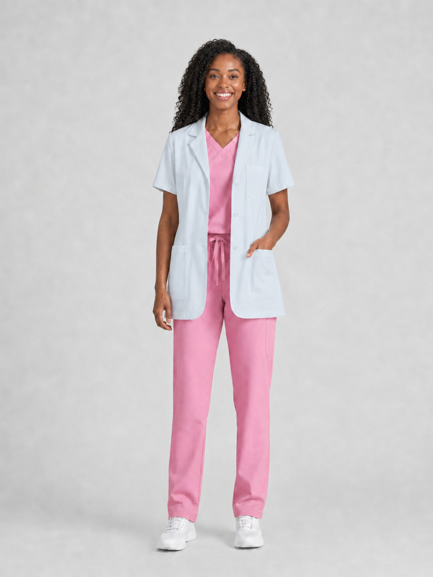 Women's Nuvra Classic Lab Coat - Silvex White