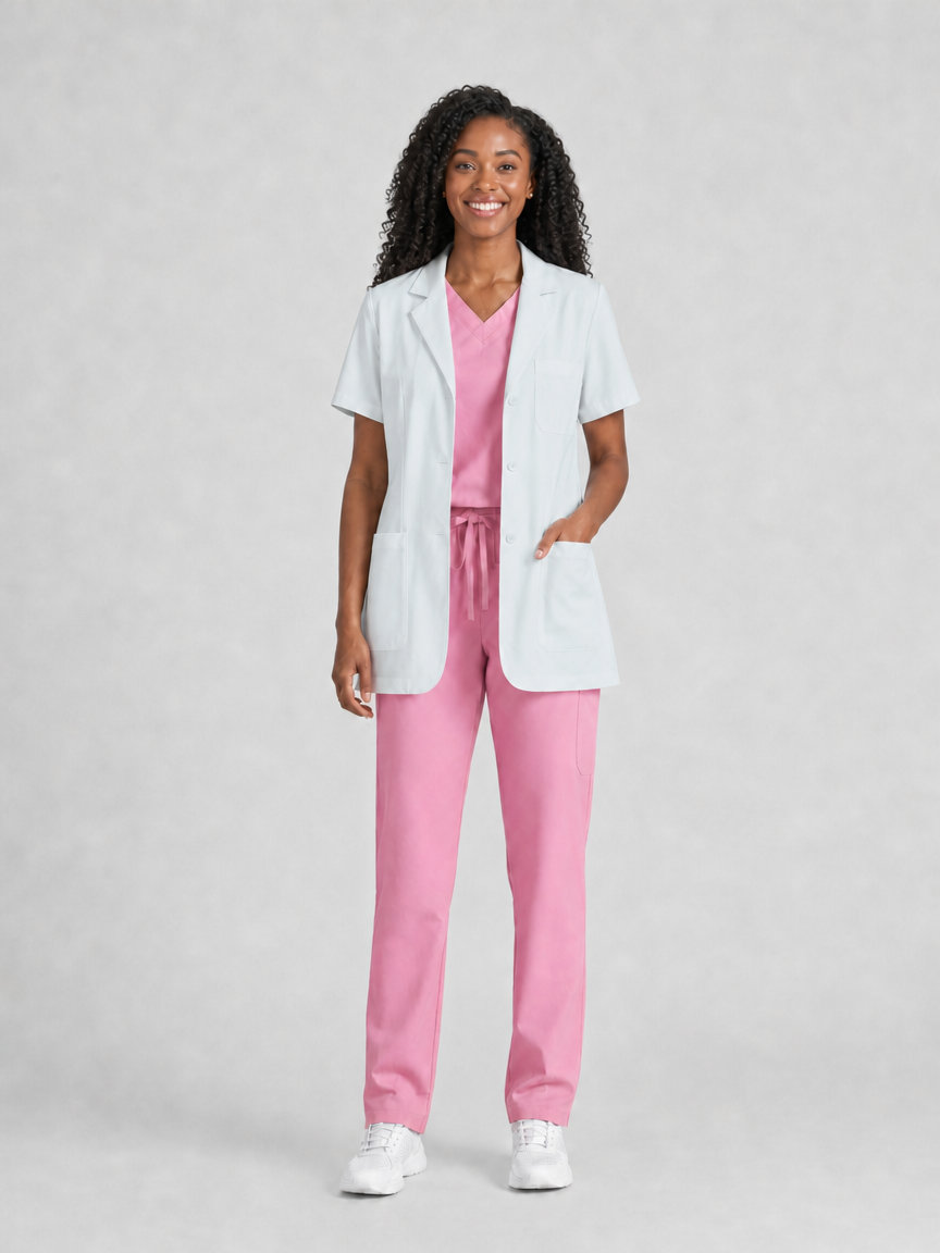 Women's Nuvra Classic Lab Coat - Silvex Off White