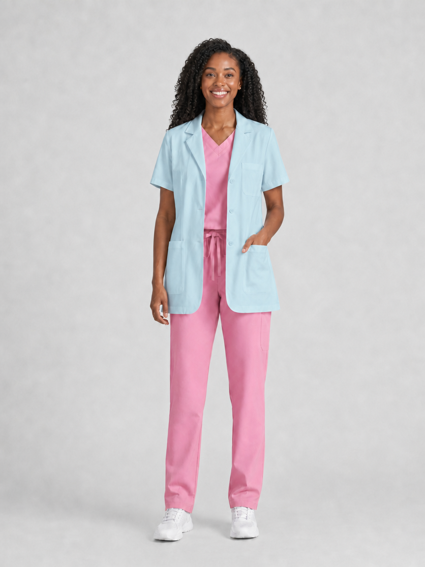 Women's Nuvra Classic Lab Coat - Silvex Light Blue