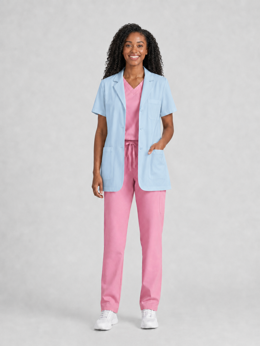Women's Nuvra Classic Lab Coat - Silvex Dark Blue