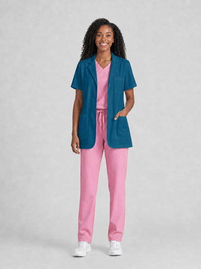 Women's Nuvra Classic Lab Coat - Silvex Peacock Blue