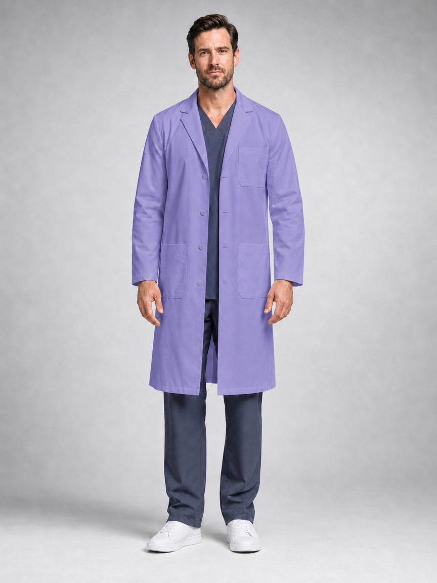 Men's Caelric Structured Lab Coat - Aegis Coat Lilac