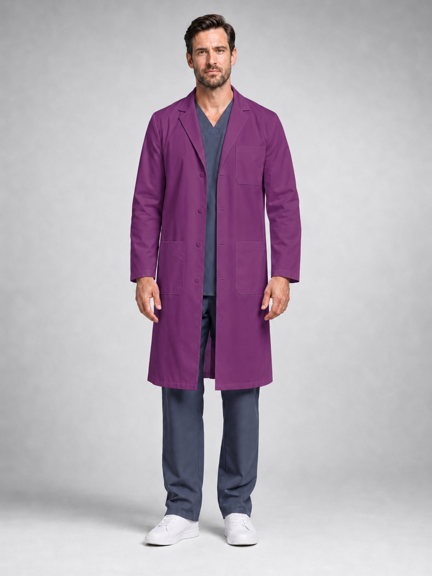 Men's Caelric Structured Lab Coat - Aegis Coat Grape Purple