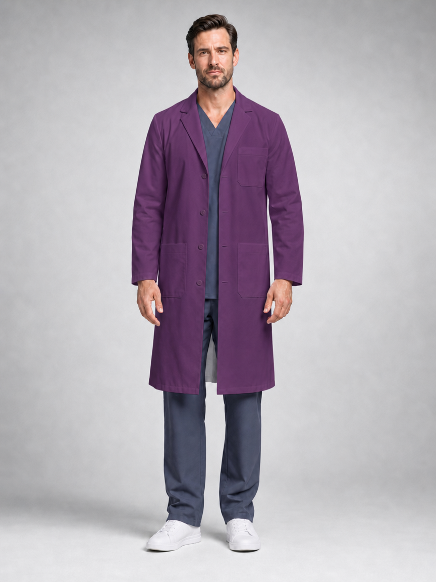 Men's Caelric Structured Lab Coat - Aegis Coat Purple