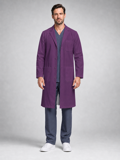 Men's Caelric Structured Lab Coat - Aegis Coat Purple