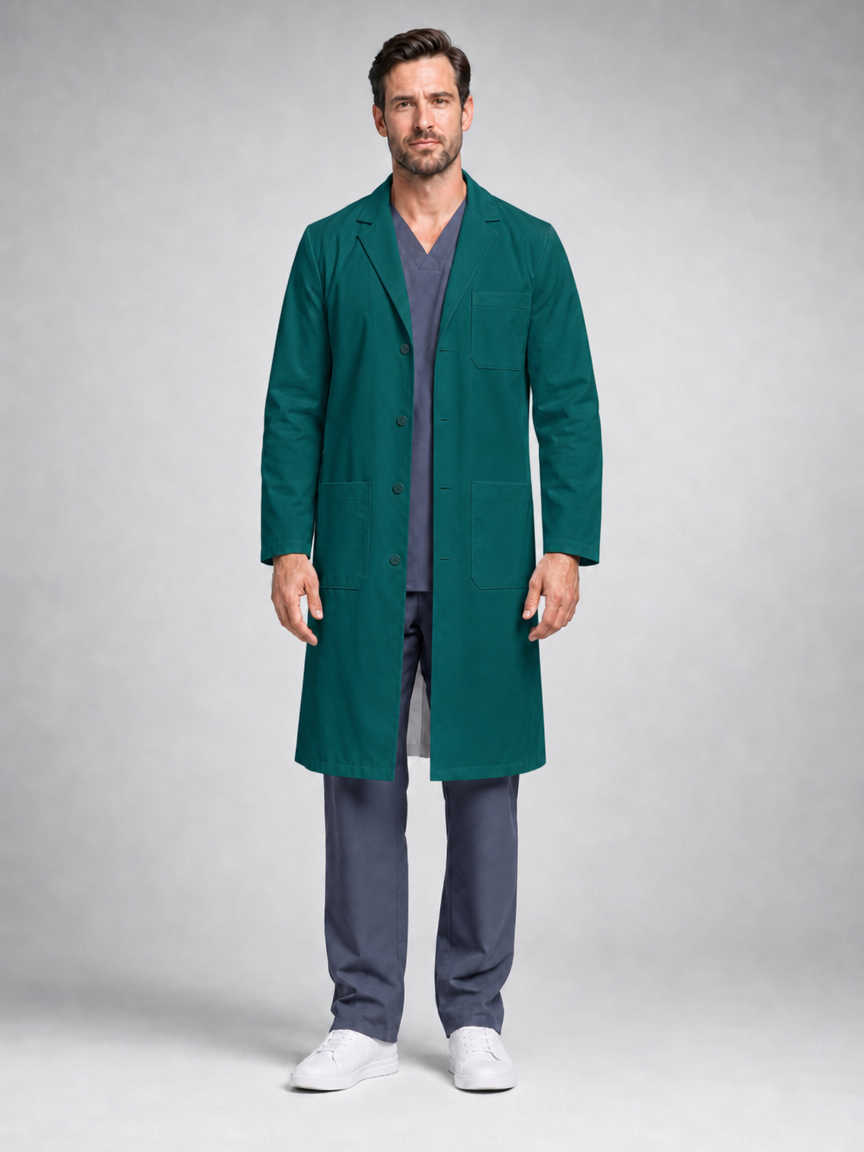 Men's Caelric Structured Lab Coat - Aegis Coat Green