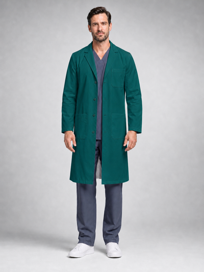Men's Caelric Structured Lab Coat - Aegis Coat Green