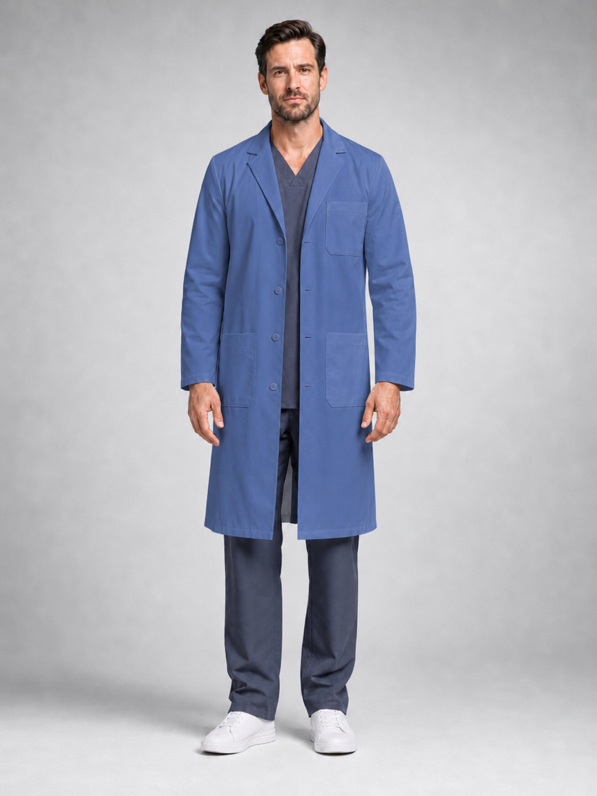 Men's Caelric Structured Lab Coat - Aegis Coat Blue Violet
