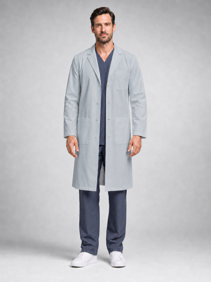 Men's Caelric Structured Lab Coat - Aegis Coat Light Gray