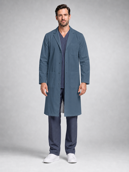 Men's Caelric Structured Lab Coat - Aegis Coat Indigo Blue