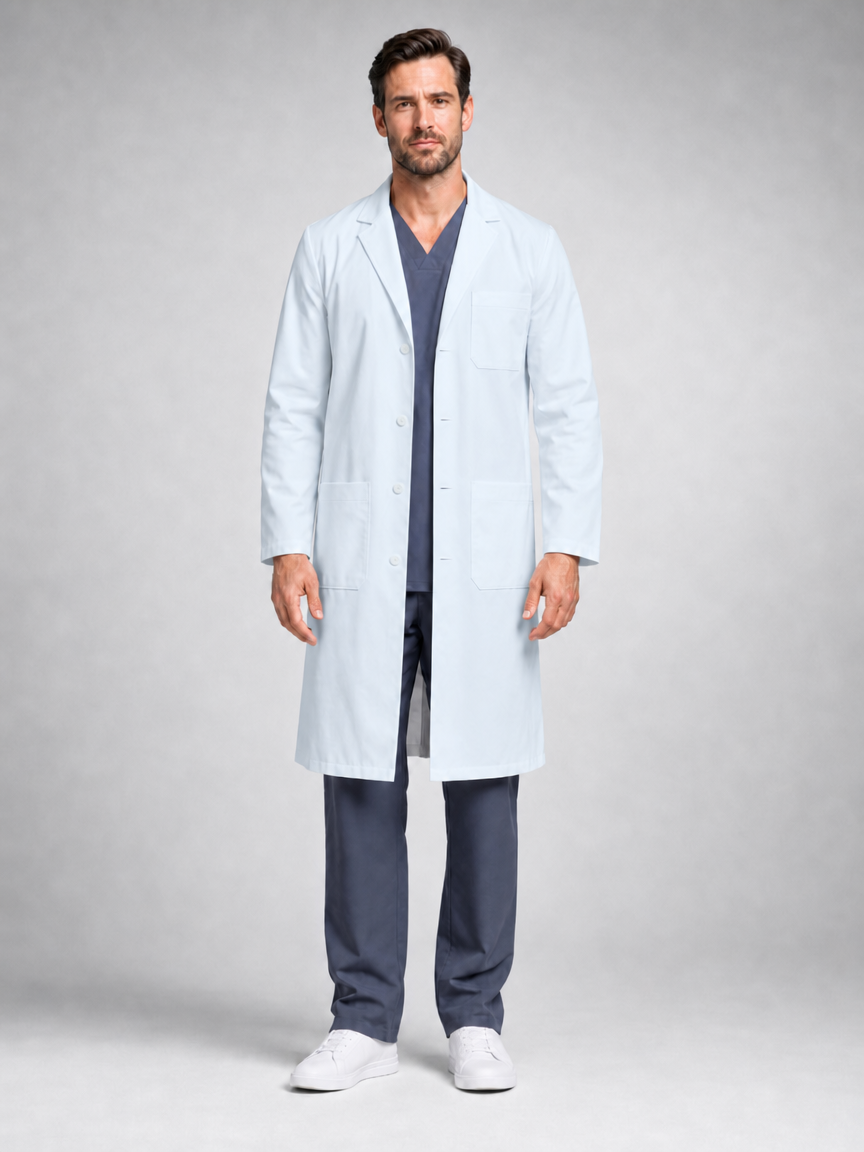 Men's Caelric Structured Lab Coat - Cotura Warm White