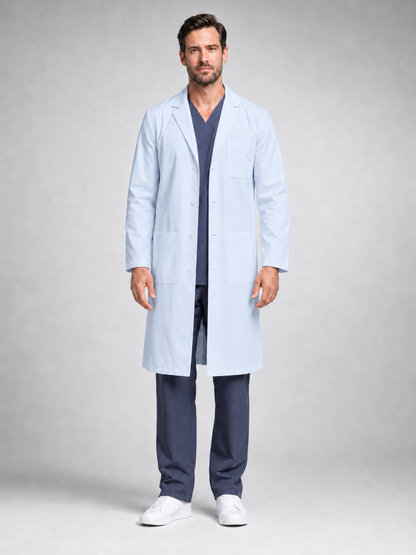 Men's Caelric Structured Lab Coat - Cotura Cool White