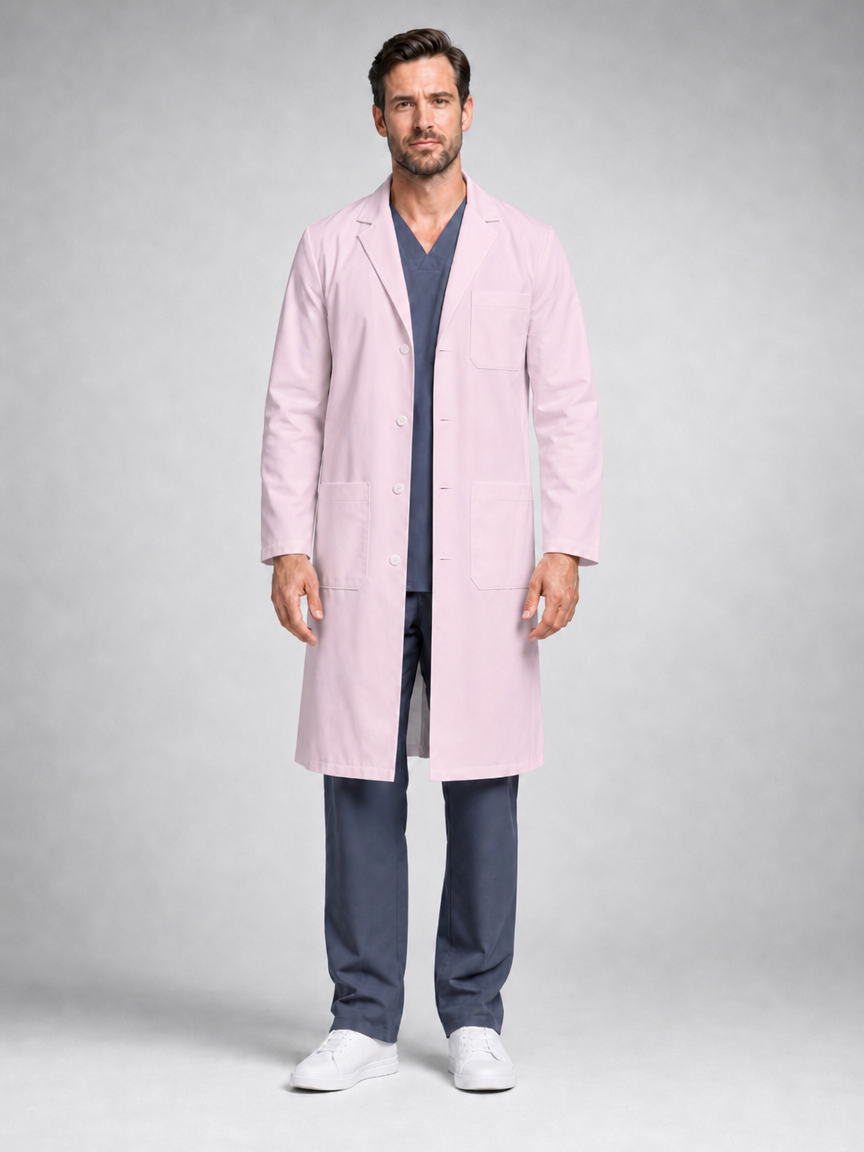 Men's Caelric Structured Lab Coat - Cotura Pink