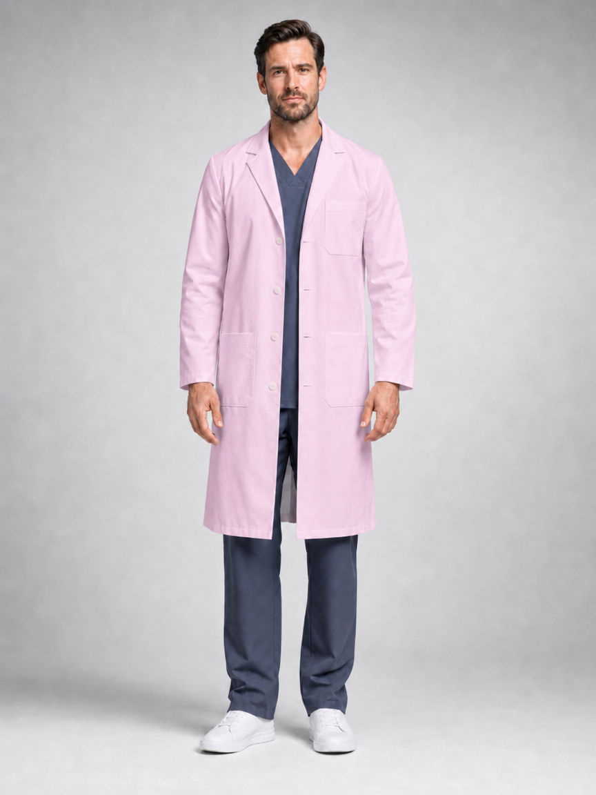 Men's Caelric Structured Lab Coat - Cotura Blush Pink