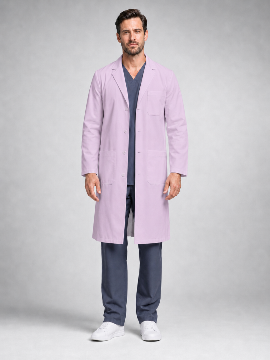 Men's Caelric Structured Lab Coat - Cotura Mauve