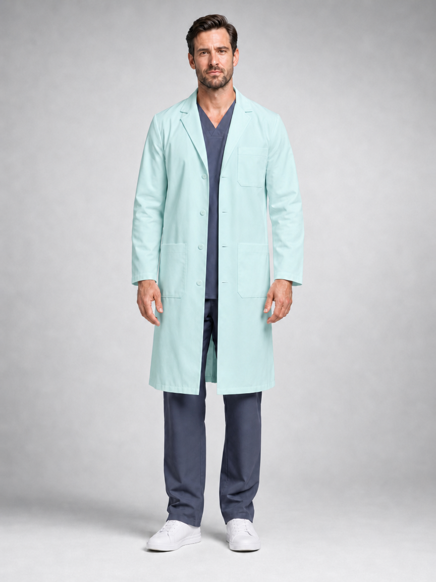 Men's Caelric Structured Lab Coat - Cotura Light Green