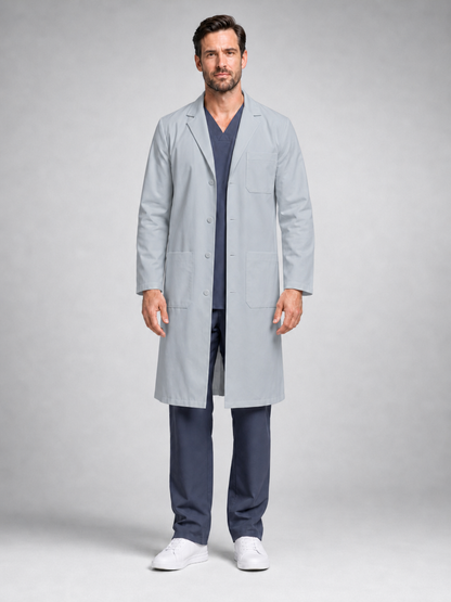 Men's Caelric Structured Lab Coat - Cotura Light Gray