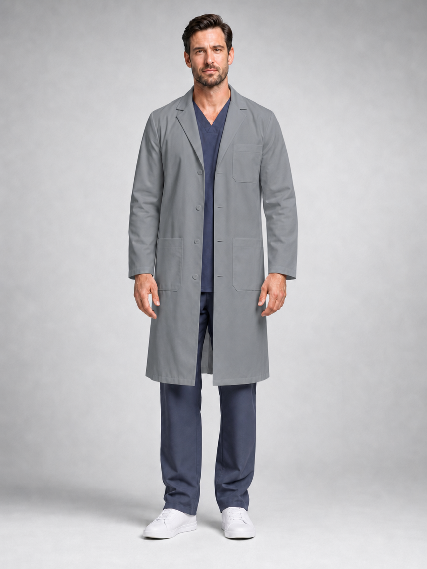 Men's Caelric Structured Lab Coat - Cotura Cool Gray