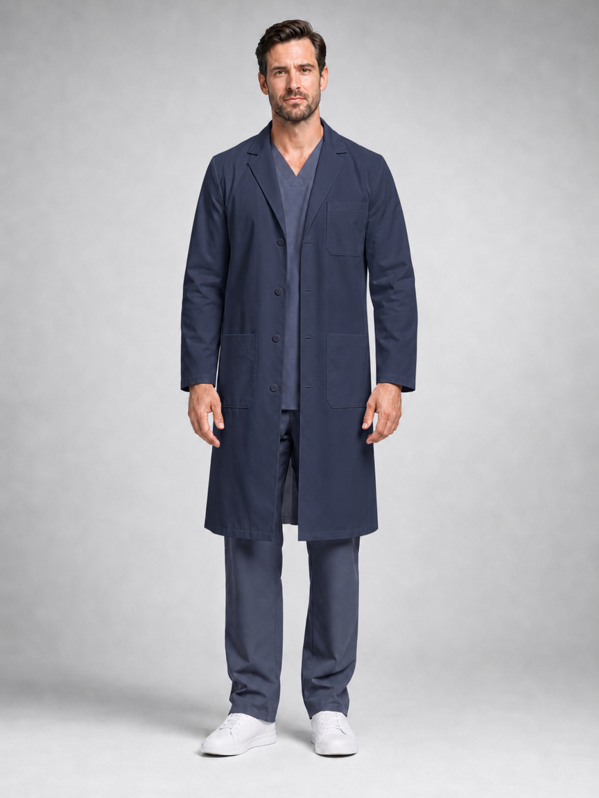 Men's Caelric Structured Lab Coat - Cotura Dark Teal
