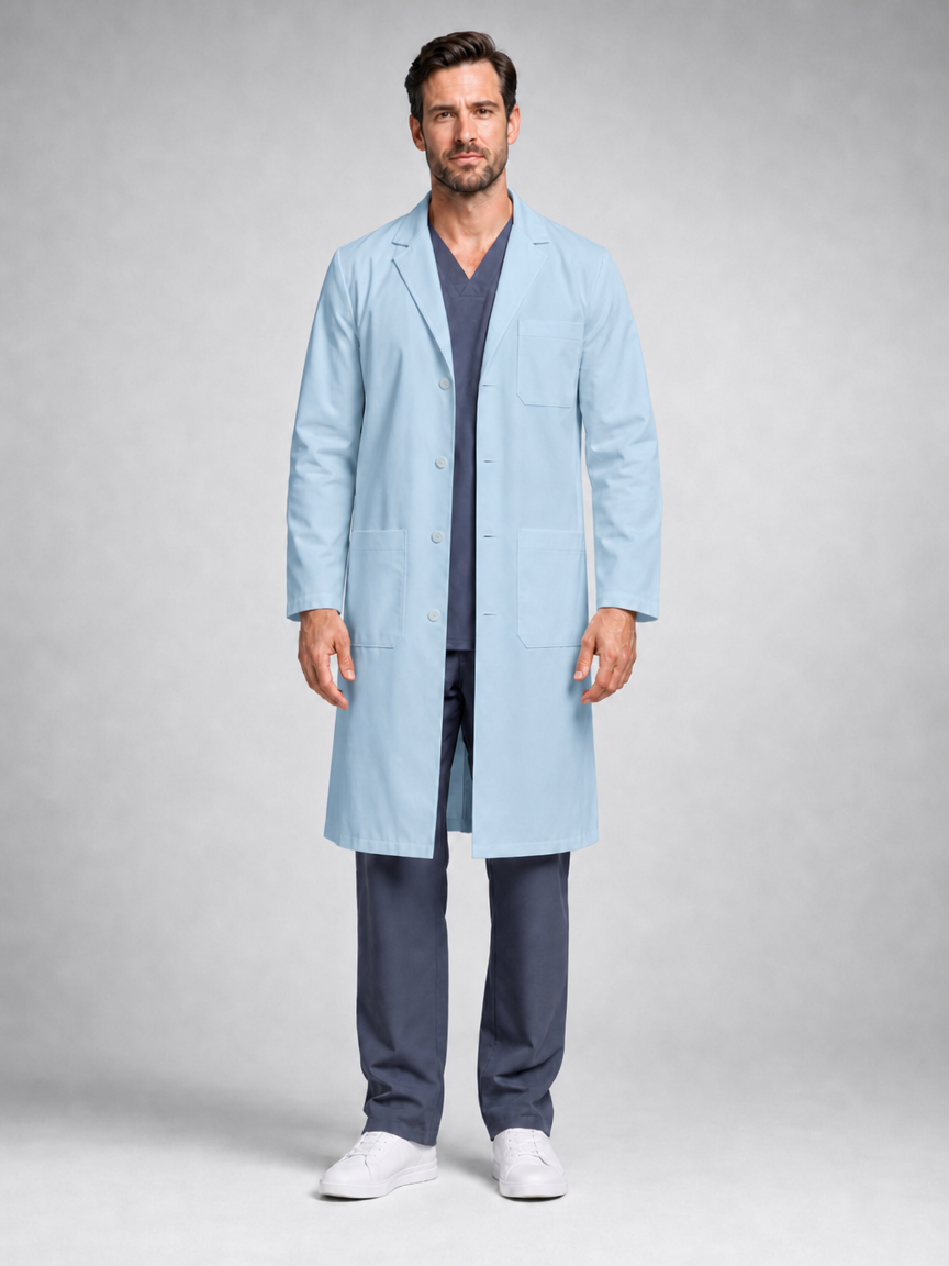Men's Caelric Structured Lab Coat - Vela Blue