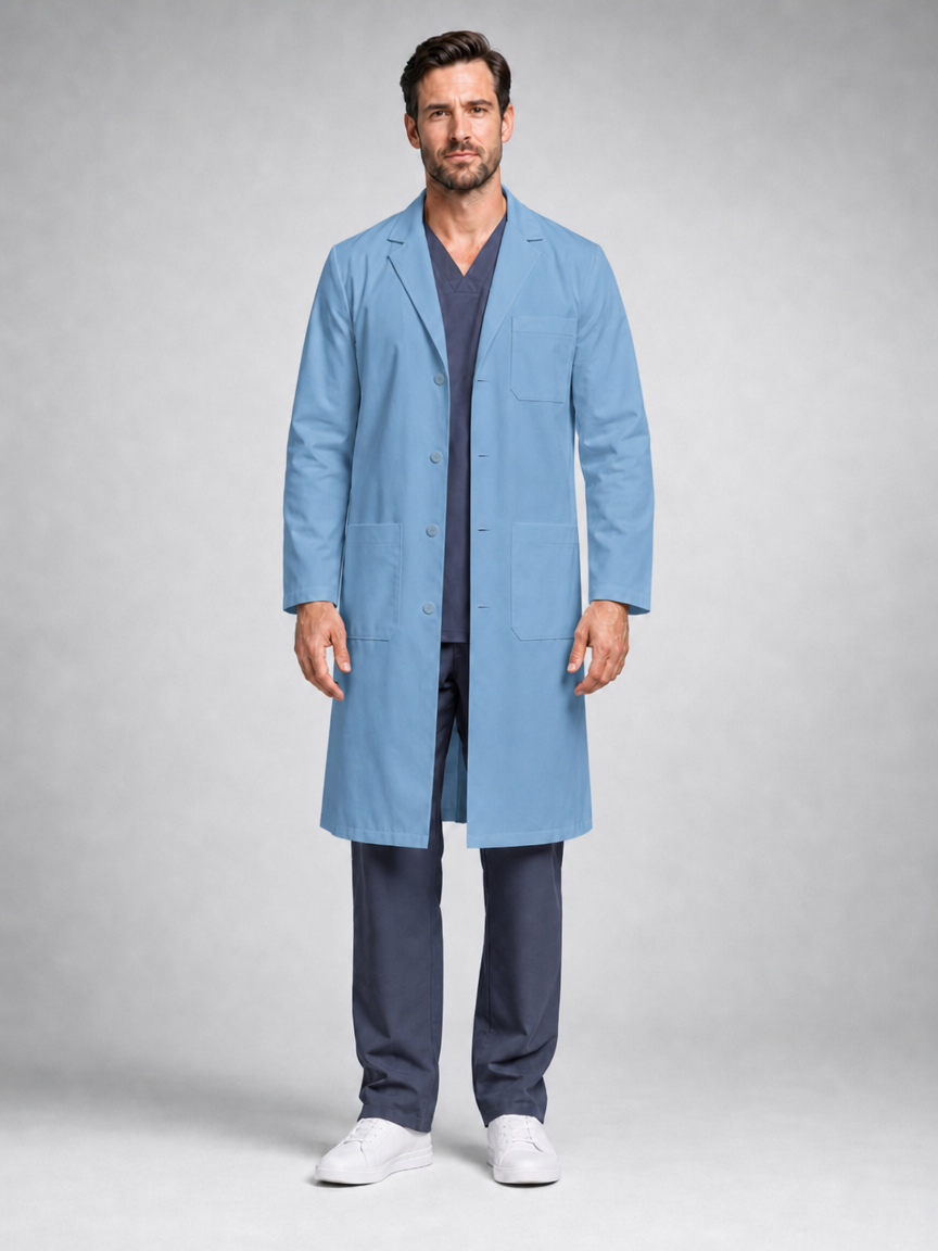 Men's Caelric Structured Lab Coat - Vela Dark Blue
