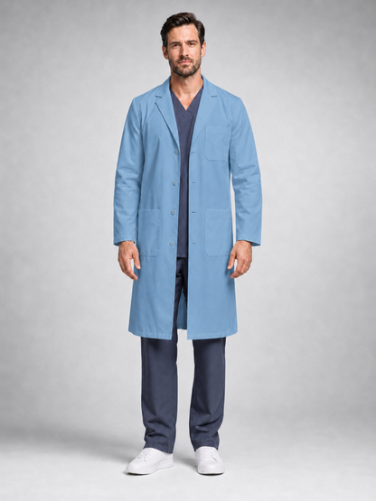 Men's Caelric Structured Lab Coat - Vela Dark Blue