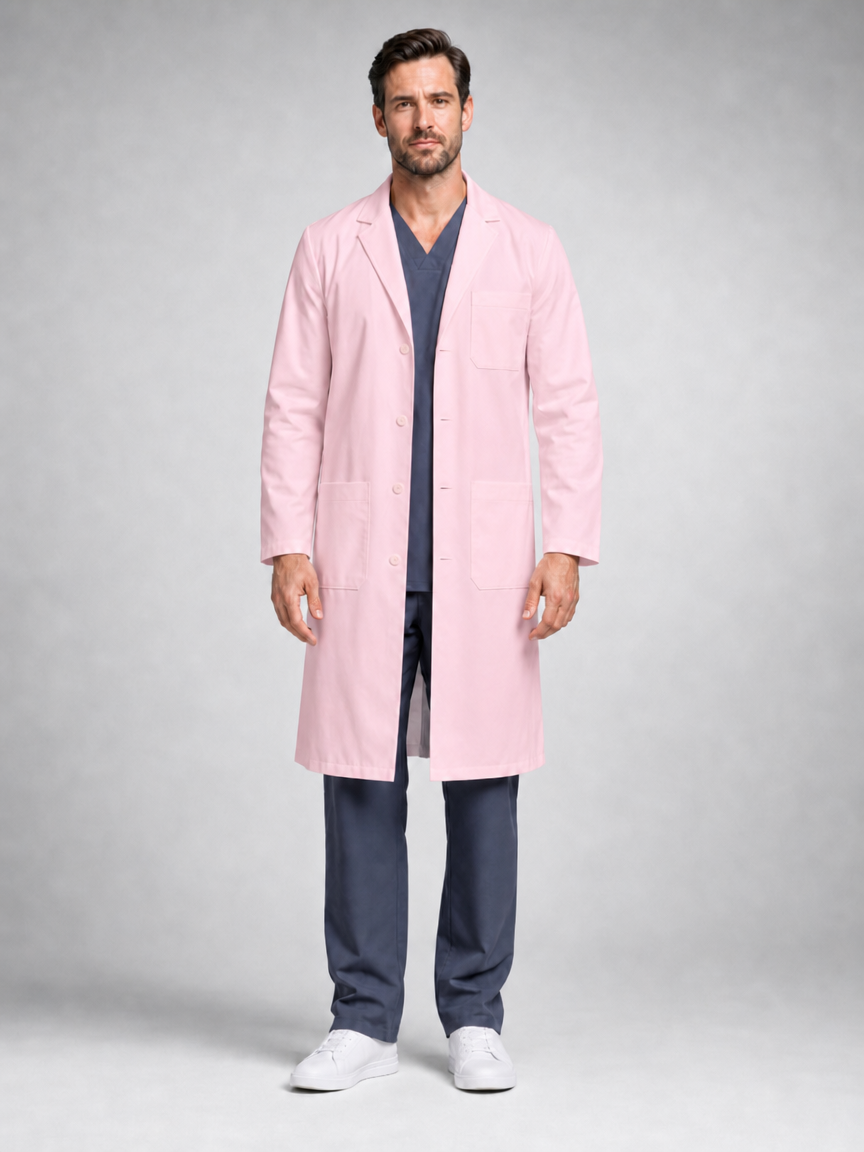 Men's Caelric Structured Lab Coat - Aegis Coat Blush Pink
