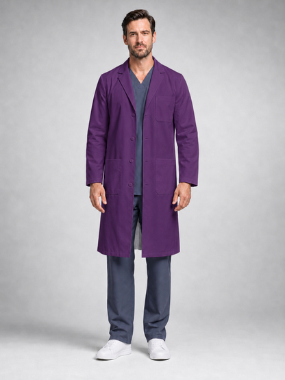 Men's Caelric Structured Lab Coat - Vela Purple