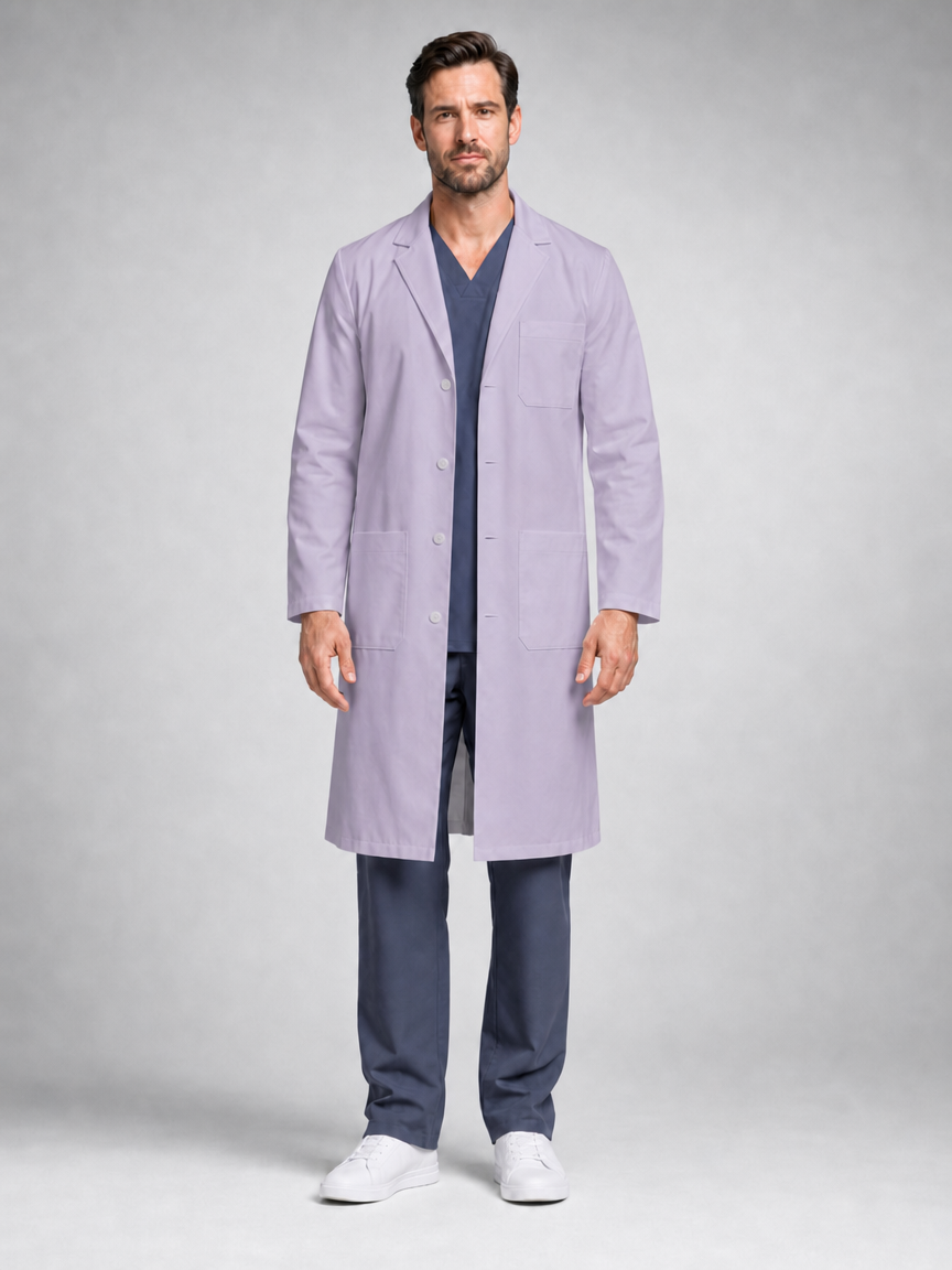 Men's Caelric Structured Lab Coat - Vela Light Purple