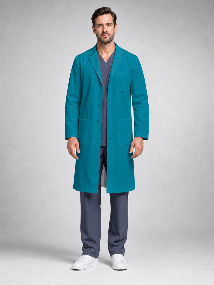 Men's Caelric Structured Lab Coat - Vela Lake Blue