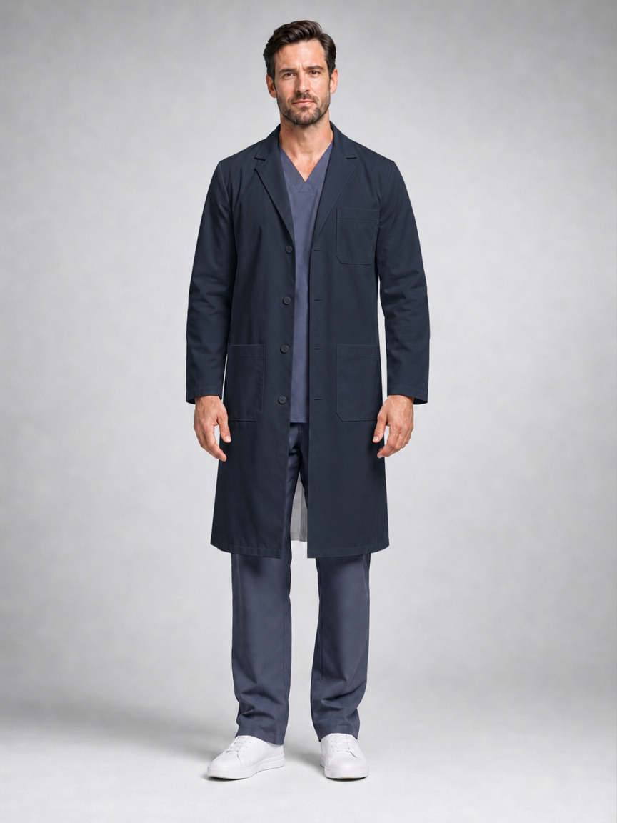 Men's Caelric Structured Lab Coat - Vela Dark Teal