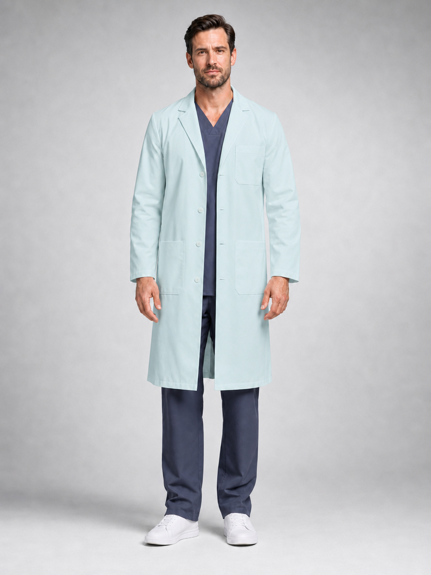 Men's Caelric Structured Lab Coat - Aegis Coat Light Green