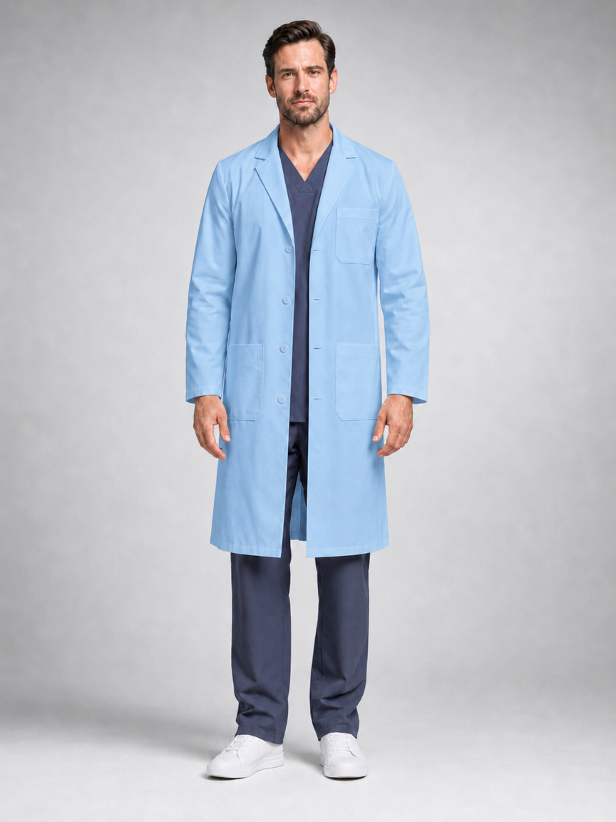 Men's Caelric Structured Lab Coat - Targa Blue