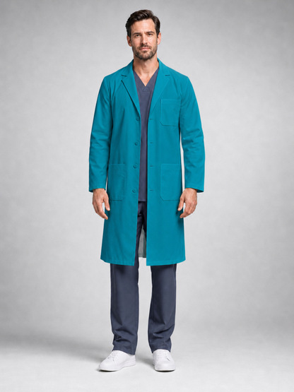 Men's Caelric Structured Lab Coat - Targa Lake Blue