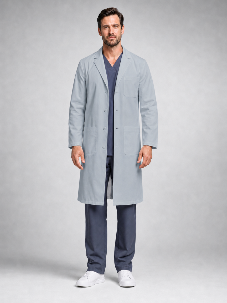 Men's Caelric Structured Lab Coat - Targa Gray