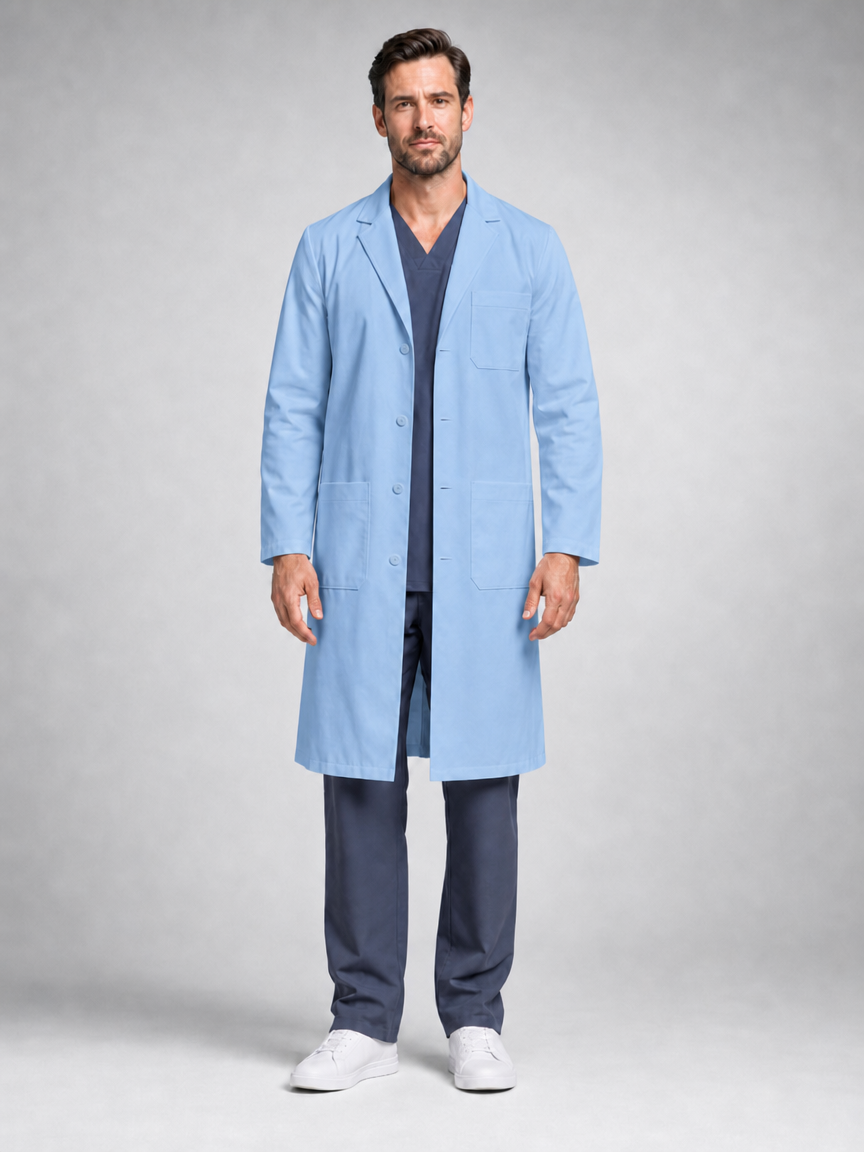 Men's Caelric Structured Lab Coat - Mova Blue
