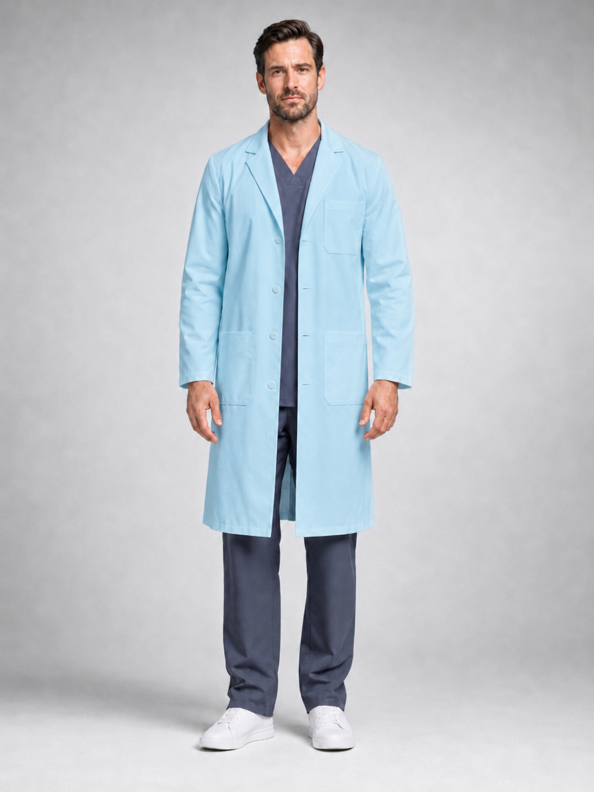 Men's Caelric Structured Lab Coat - Aegis Coat Light Blue