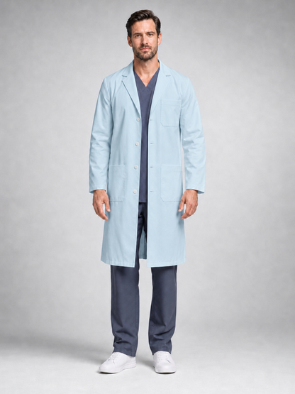 Men's Caelric Structured Lab Coat - Silvex Light Blue