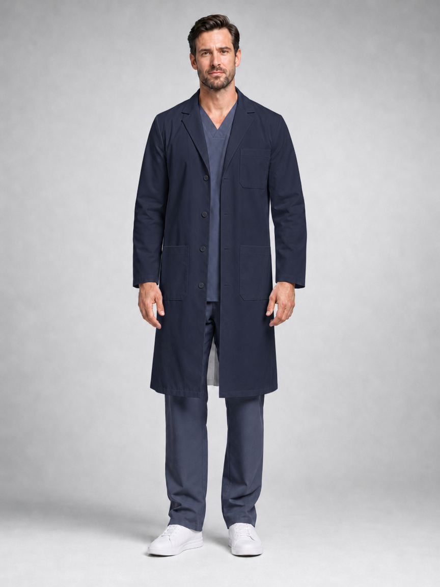 Men's Caelric Structured Lab Coat - Silvex Dark Teal